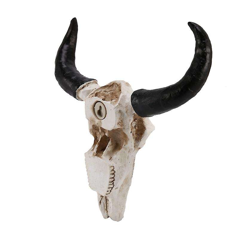 Resin Longhorn Cow Skull Head Wall Decor 3d Wildlife Sculpture