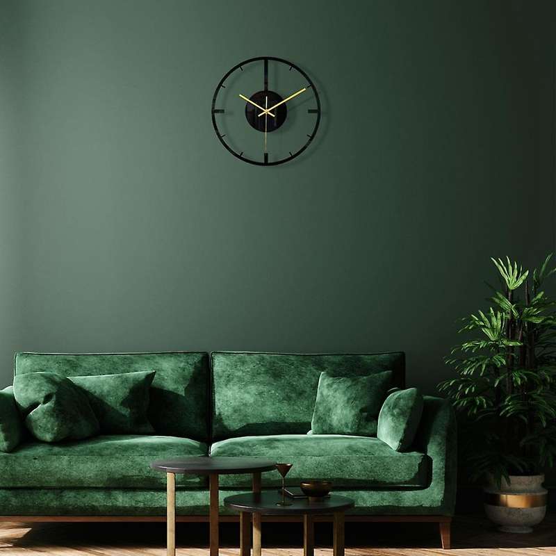 11.8inch Acrylic Transparent Mirror Wall Clock Sticker for Home Decor