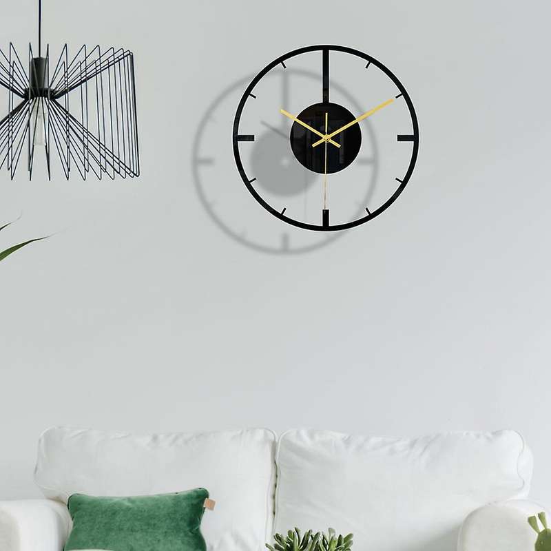 11.8inch Acrylic Transparent Mirror Wall Clock Sticker for Home Decor