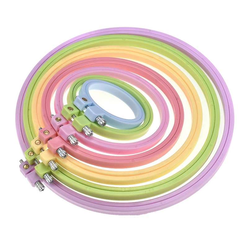 7pcs Embroidery Hoops Embroidered Stretch Tool Hand Sewing
