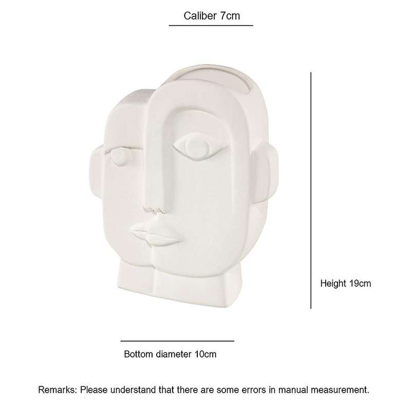 Acial Art Vase Creative Ceramic Vase Simple Modern Face Living Room