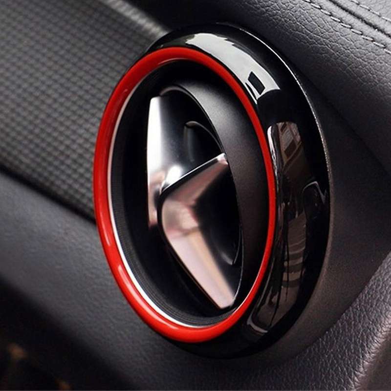 5pcs Vent Outlet Cover Trim Red for Benz A B Cla Gla Class W176 12-18
