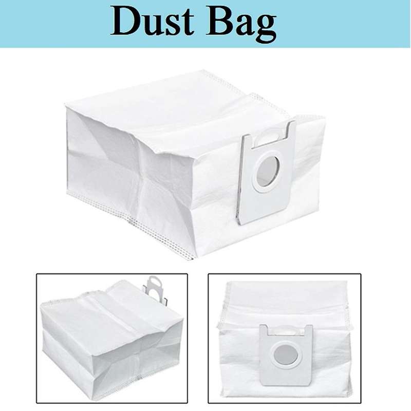 12pcs for Roidmi Eve Plus Robot Vacuum Cleaner Side Brush Dust Bag