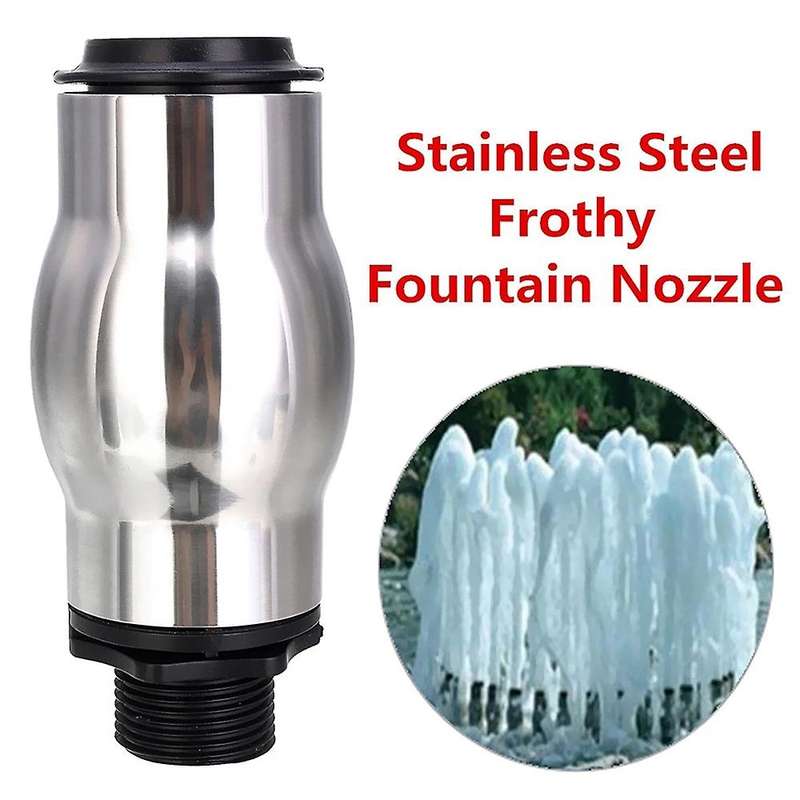 Stainless Steel Foamy Fountain Nozzle Water Sport Pond Spray Head
