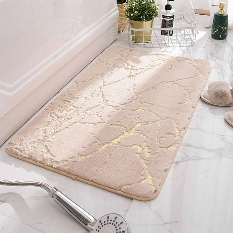 Faux Rabbit Hair Home Floor Rugs Modern Chairs Area Mat Anti-skid E