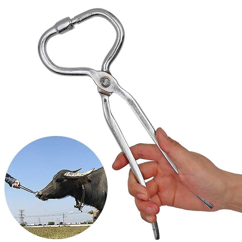 Farm Equipment Bull Cattle Nose Pliers Cow Nose Clip Drilling Tools