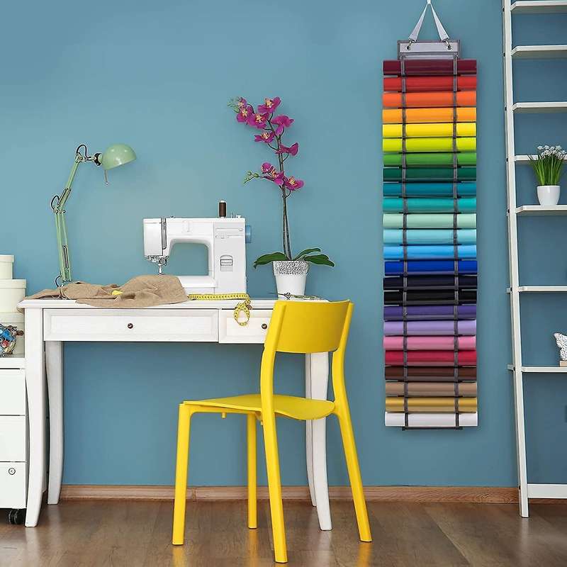 Vinyl Roll Organizer 24 Slots Vinyl Storage Holder Space Saving Bag