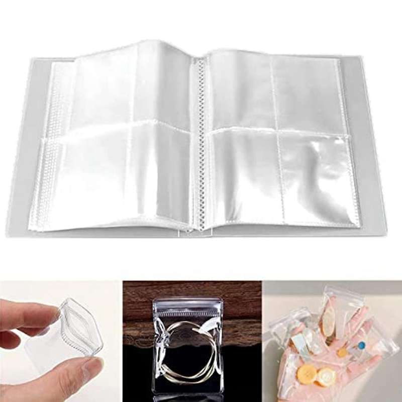 Jewelry Storage Book, Clear Portable Travel Jewelry Earring Organizer