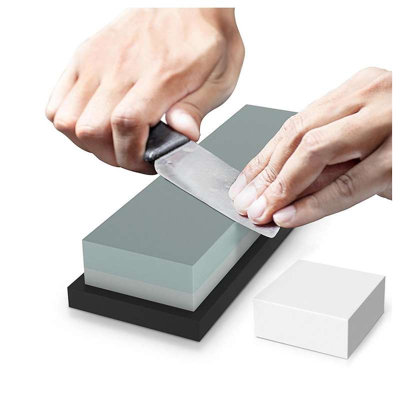 2-in-1 1000/6000 Grit Whetstone 2-sided Corundum Stones (white+blue)