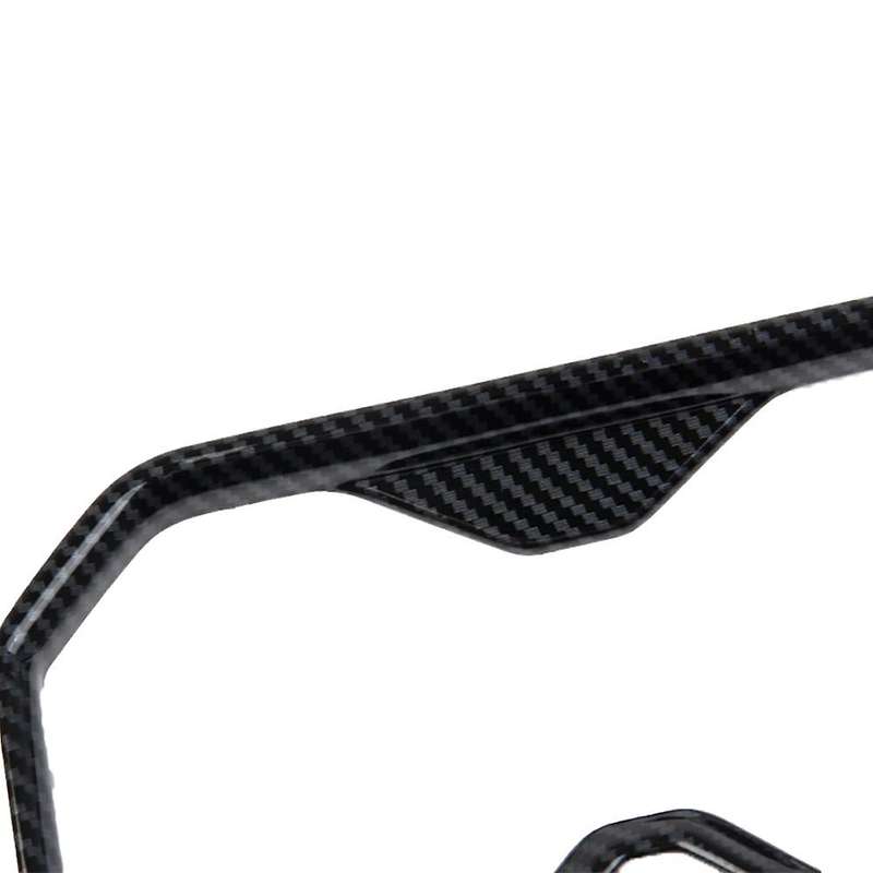 Car Carbon Fiber Abs Central Control Water Cup Frame Decoration Cover