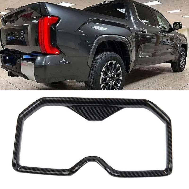 Car Carbon Fiber Abs Central Control Water Cup Frame Decoration Cover