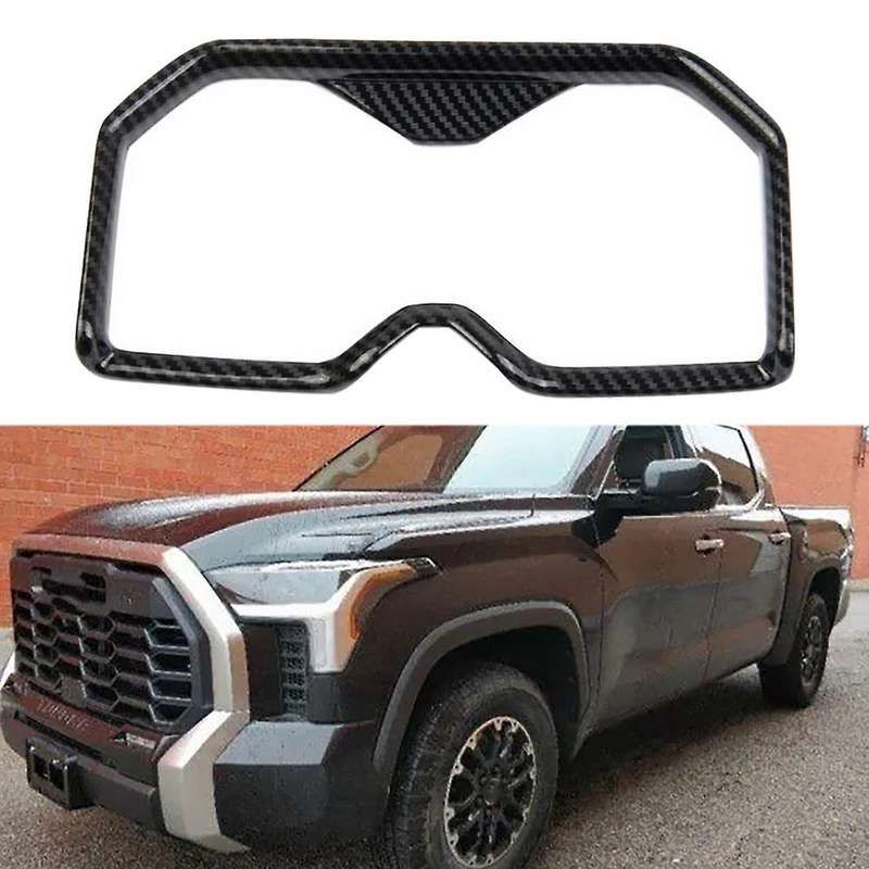 Car Carbon Fiber Abs Central Control Water Cup Frame Decoration Cover