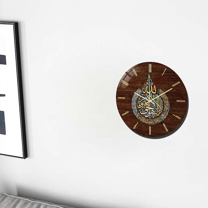 Muslim Eid Living Room Clock On Wall Acrylic Vintage Round Clocks