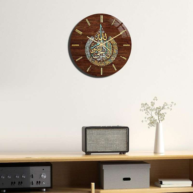 Muslim Eid Living Room Clock On Wall Acrylic Vintage Round Clocks