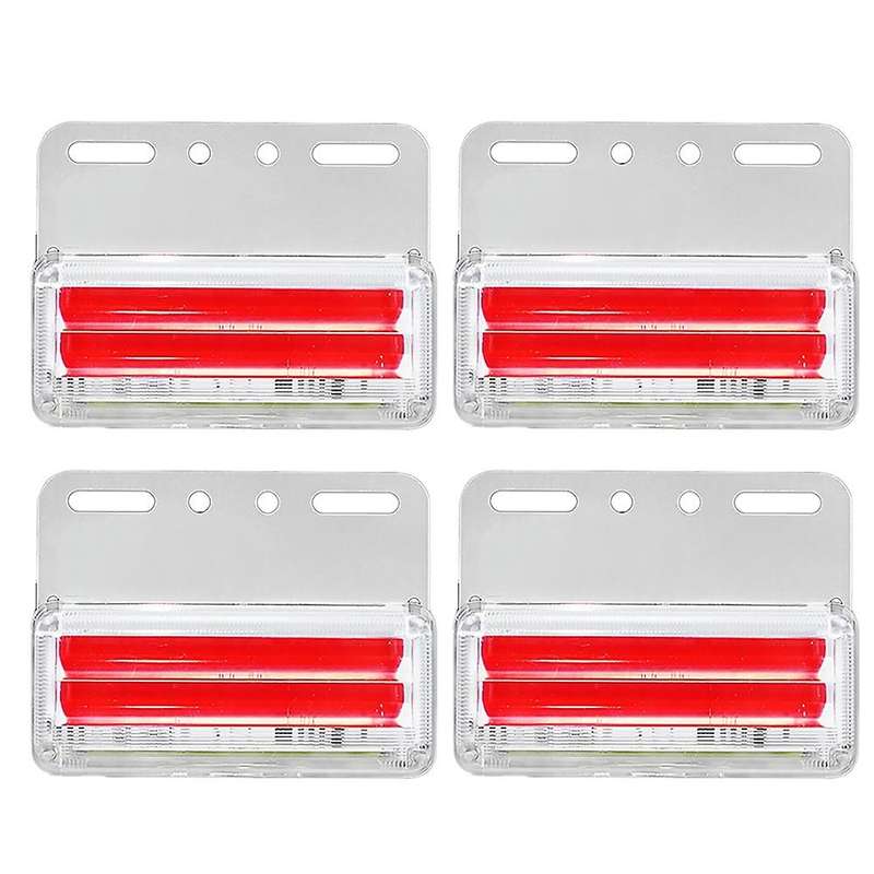 4pcs/set Bright Led Turning Lights 24v 56 Led for Car Trucks Red