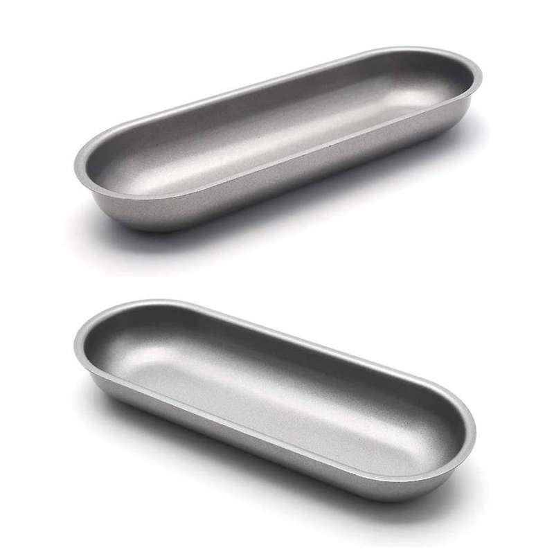 Hot Dog Mold Carbon Steel Sausage Molds Non Stick Bakeware Oval 3pcs