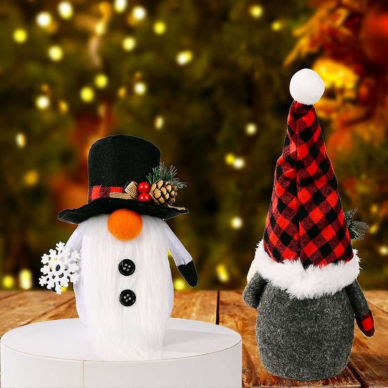 3pcs Plush Santa Gnomes Christmas Gnomes Christmas Elf Decoration