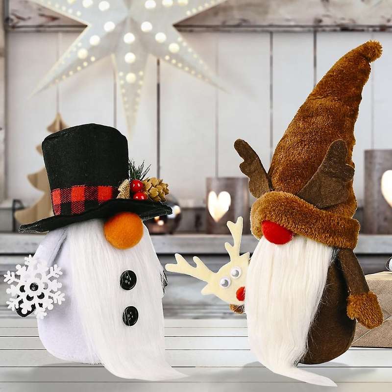 3pcs Plush Santa Gnomes Christmas Gnomes Christmas Elf Decoration