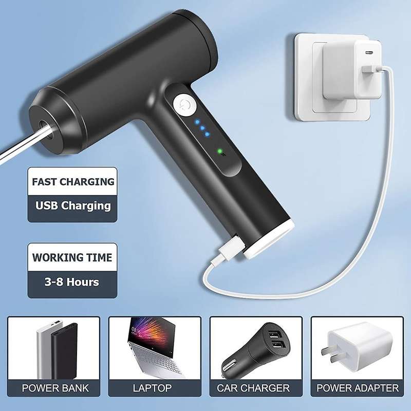 Hand Stirrer Electric Mixer Usb Rechargeable 3 Speed Whisk for Cake