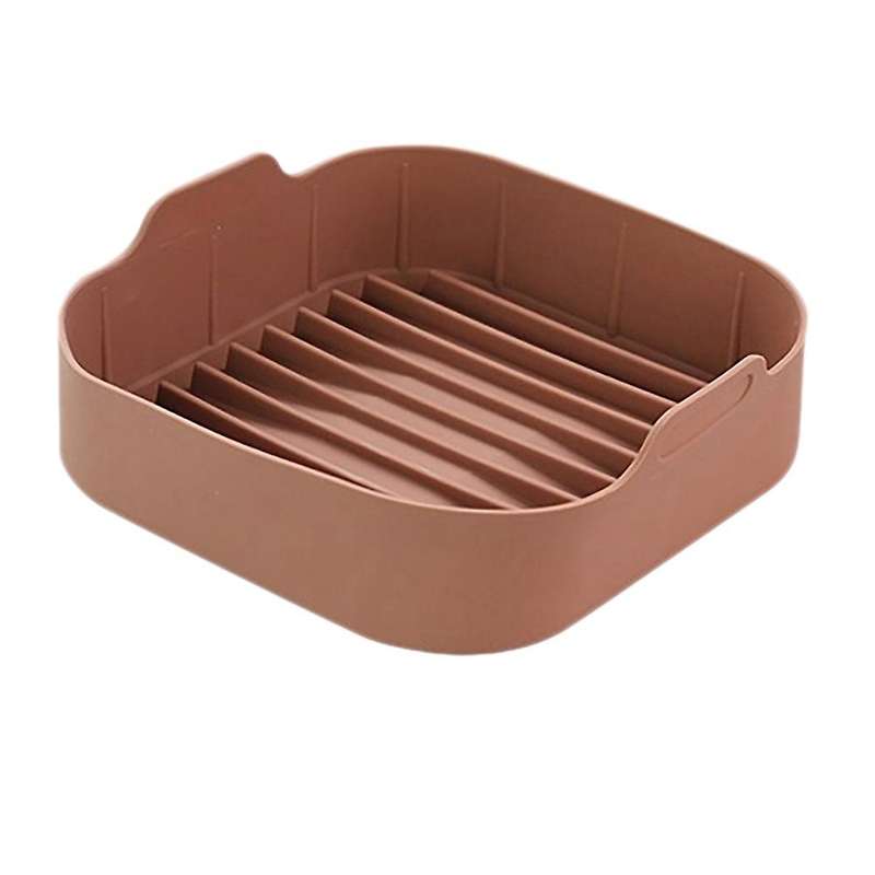Air Fryer Silicone Pot Air Fryer Baking Basket Pizza Plate Kitchen A