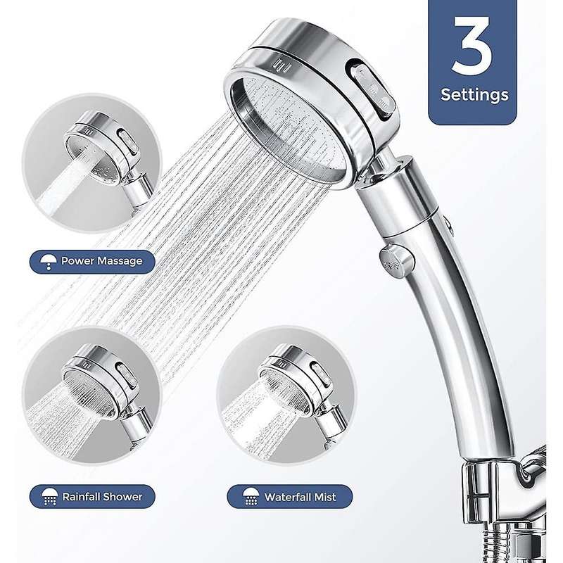 High Pressure Shower Heads Set, Detachable Shower Head with Handheld