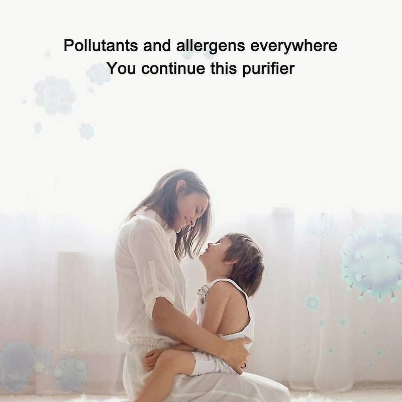 3pcs Plug-in Mini Portable Air Purifier,for Pet Bedroom White Us Plug