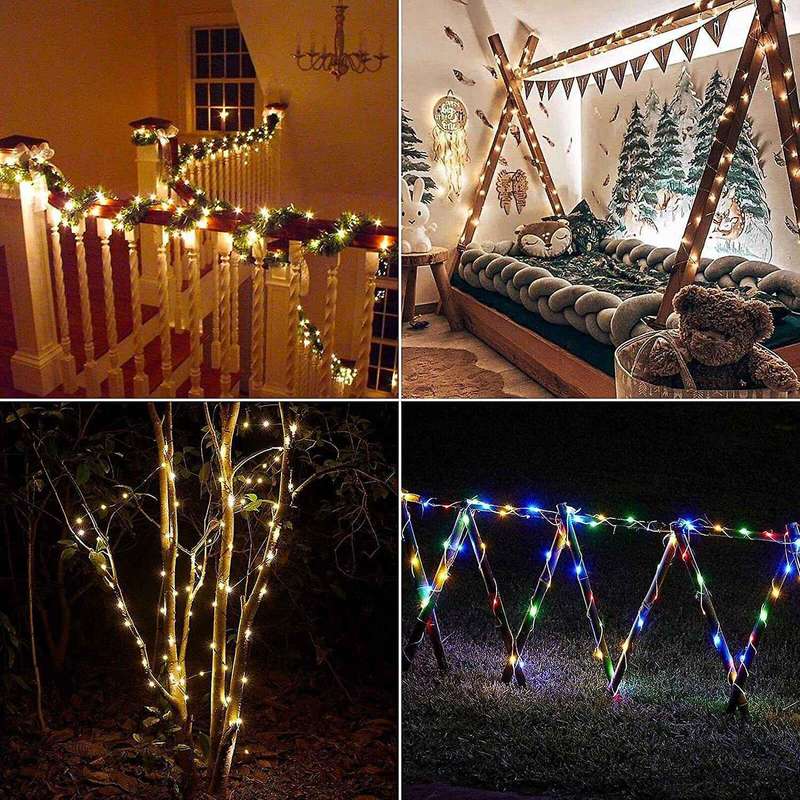 Solar Lights with Remote Control,string Light for Patio Yard(100 Led)
