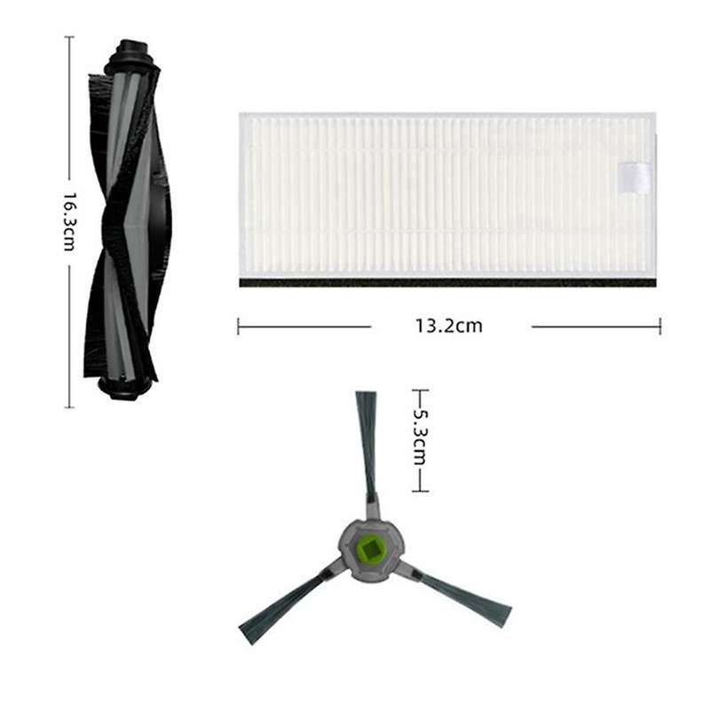 Filter Side Brush for Ecovacs Deebot Ozmo U2/ Dgn22 Vacuum Cleaner