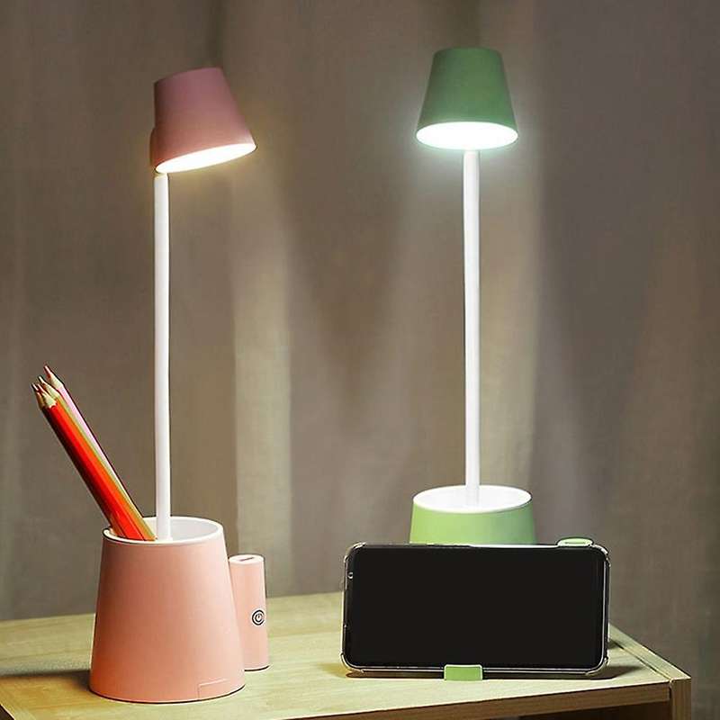 Learning Lamp Desktop Pen Holder Table Lamp Multi-functional Green