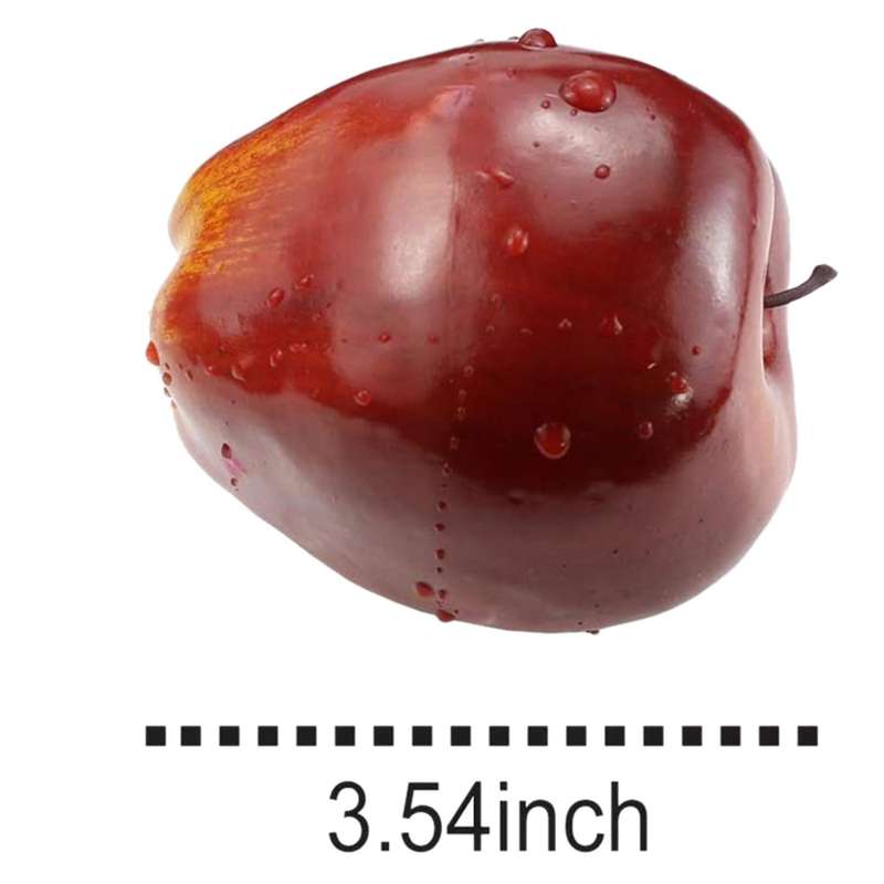 12 Pcs Apples Lifelike Simulation for Still Life Kitchen Decor