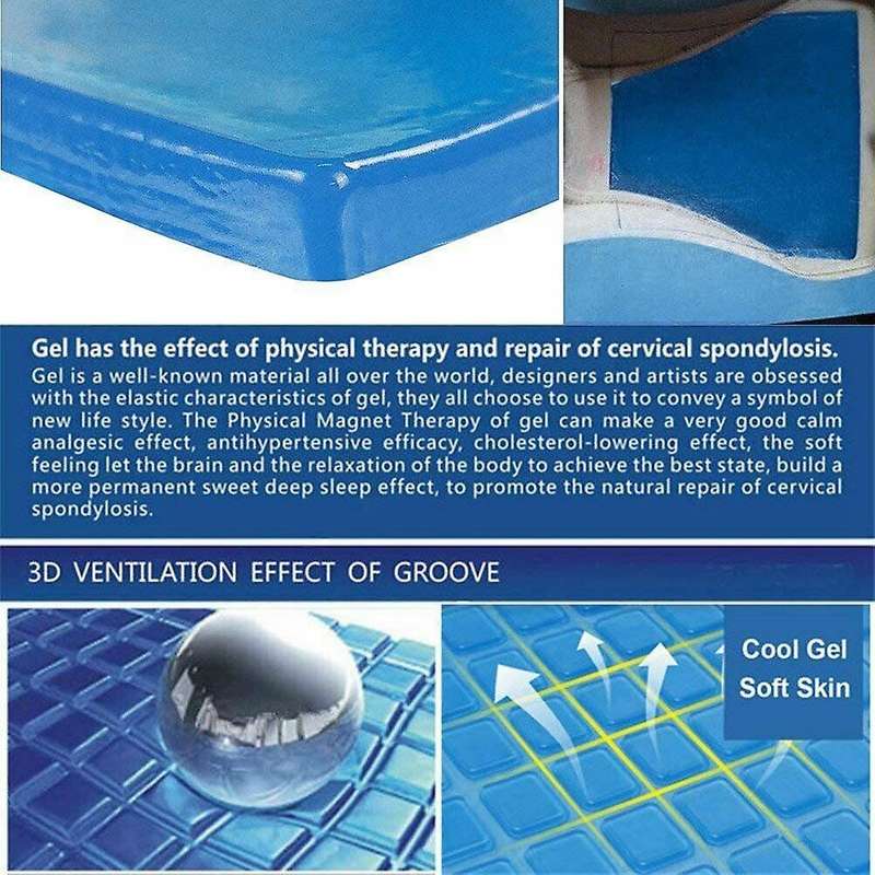 Diy Wheelchair Home Office Motorcycle Seat Gel Pad 25x22x1cm