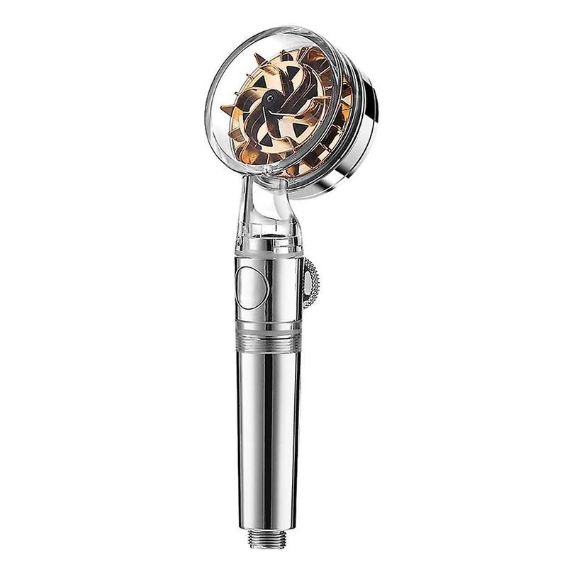 Propeller Driven Handheld Shower with Hose and Shower Arm Bracket