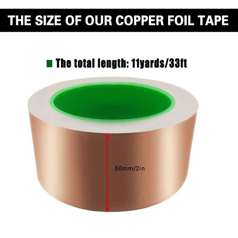 Double Guide 0.05mm Thick Self-adhesive Copper Foil Tape