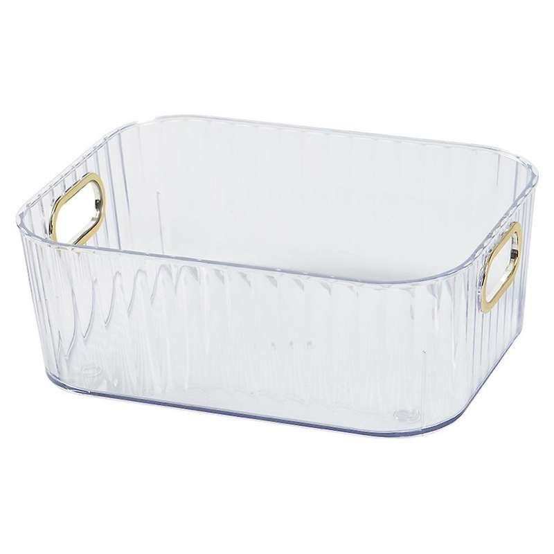 Desktop Storage Box Snack Storage Basket(transparent White)