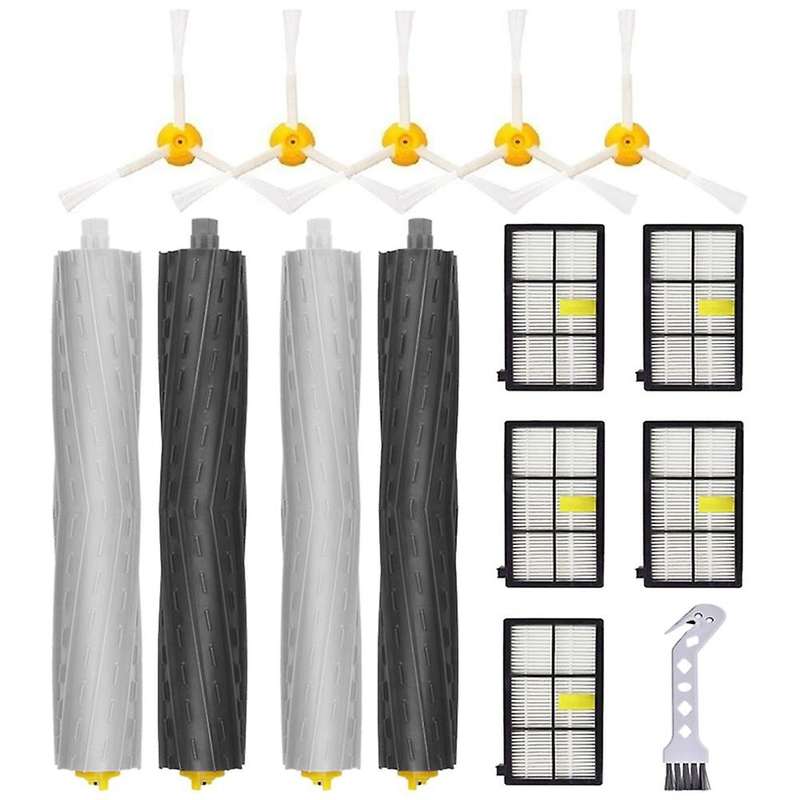 Replacement Roller Brush Side Brush Hepa Filters for Irobot Roomba