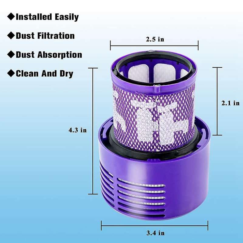 3pcs Vacuum Filter for Dyson V10 Cyclone Series V10 Absolute V10