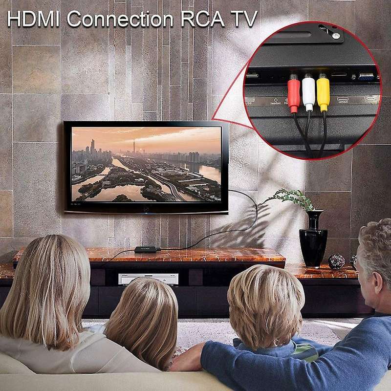 Hdmi-compatible to Av Converter for Apple Tv, Dvd, Blu-ray Player