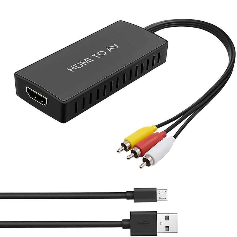 Hdmi-compatible to Av Converter for Apple Tv, Dvd, Blu-ray Player