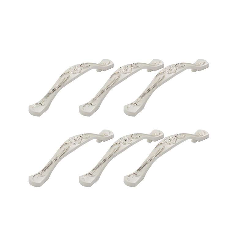 6 Pcs Kitchen Cabinet Handles with Screws Drawer Pulls Furiture
