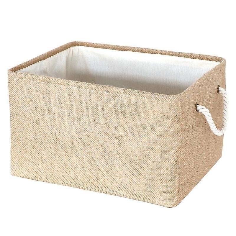 Collapsible Sturdy Fabric Storage Basket for Home Closet 41x33x25.5cm