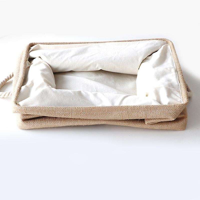 Collapsible Sturdy Fabric Storage Basket for Home Closet 41x33x25.5cm