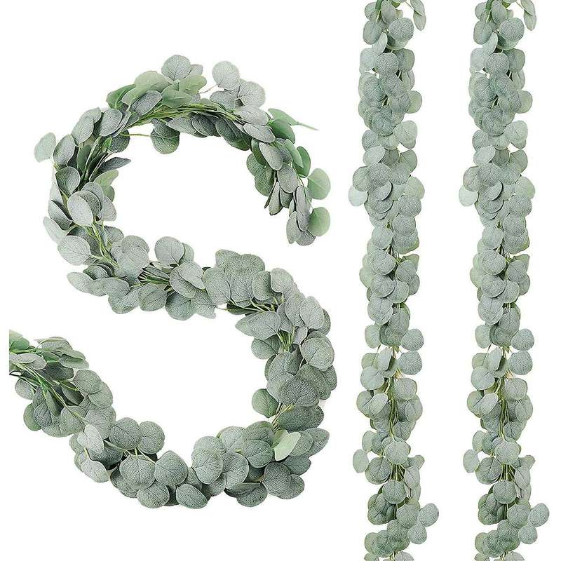 3 Pack Artificial Eucalyptus Garland Greenery for Wedding Decor