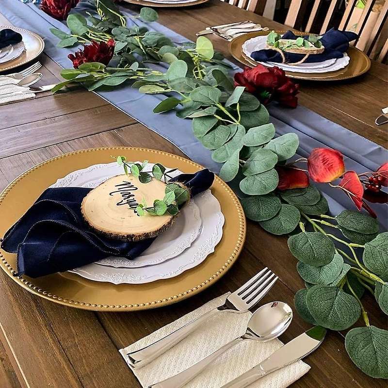 3 Pack Artificial Eucalyptus Garland Greenery for Wedding Decor