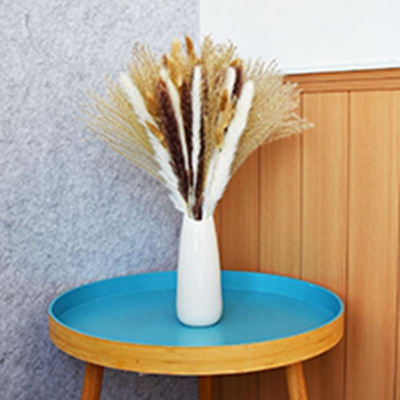 100pcs Natural Dried Pampas Grass Fluffy Stems Dry Pampas Bouquets