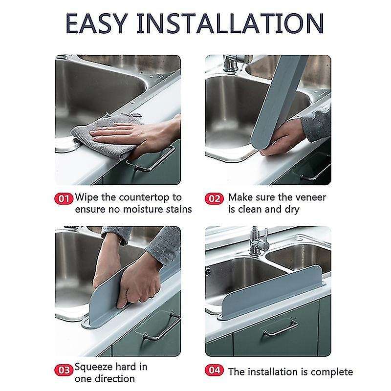 Sink Splash Guard Silicone Portable Board Home Kitchen Tool B