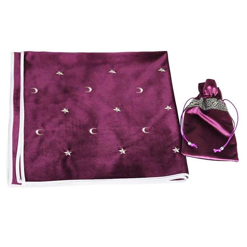 Altar Tarot Tablecloth Velvet Tarot Divination Tablecloth Purple