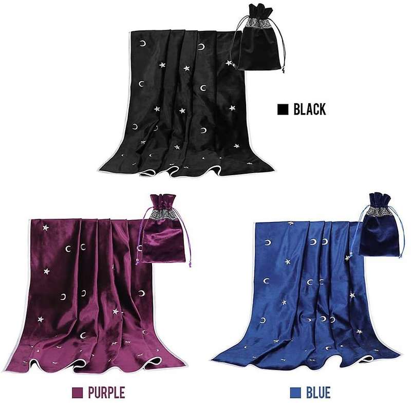 Altar Tarot Tablecloth Velvet Tarot Divination Tablecloth Purple