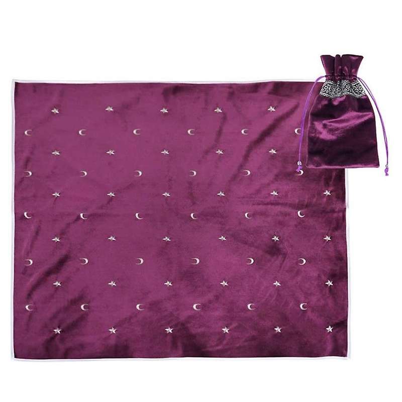 Altar Tarot Tablecloth Velvet Tarot Divination Tablecloth Purple