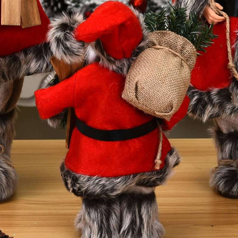 30cm Home Big Santa Claus Doll for Christmas New Year Kids Gift -a