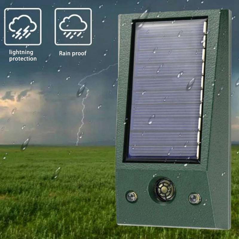 Ultrasonic Animal Outdoor Pest Dog Mouse Bird Insect Solar Repellent